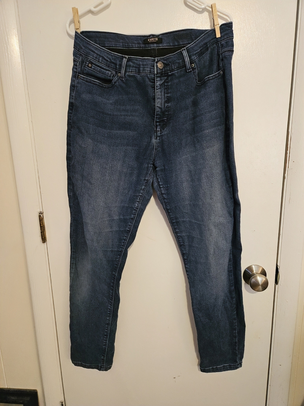 Cato Dark Blue Skinny Jeans with Faded Detail